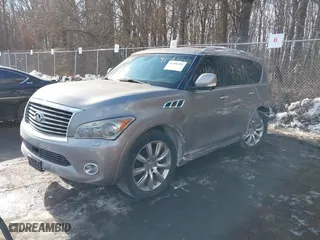 2012 Infiniti QX56 7-passenger with VIN JN8AZ2NE8C9021645, listed as a IAAI auction lot 41409392 with NaN miles. Bid and sale history available at carsss.com. Image 17.