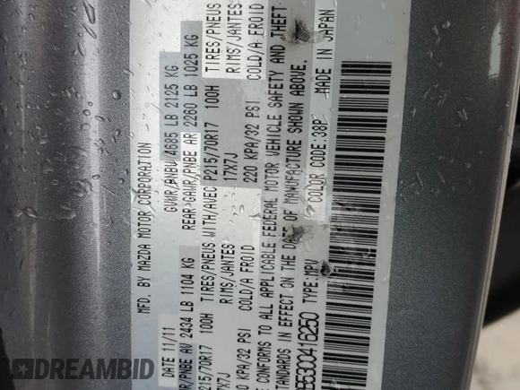 2012 Mazda CX-7 i Sport z VIN JM3ER2B53C0416250, wystawiony jako Copart lot #47869625 z przebiegiem 145 067 mil mil oraz Szkoda całkowita • Salvage title. Historia ofert i sprzedaży dostępna na DreamBid. Obrazek 13.
