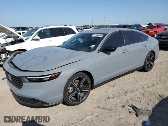 2023 Honda Accord Sport с VIN 1HGCY2F56PA000451, выставлен на аукционе Copart как лот 51900885 с пробегом 28 870 миль миль и Списание • Salvage title. История ставок и продаж доступна на DreamBid. Изображение 1.