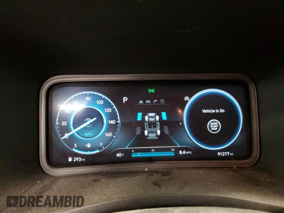 2022 Hyundai Kona N Line with VIN KM8K3CA35NU838465, listed as a Copart auction lot 44417115 with 91,217 mi miles and Salvage Title. Bid and sale history available at carsss.com. Image 9.