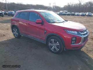 2021 Mitsubishi Outlander Sport ES with VIN JA4APUAU6MU034395, listed as a IAAI auction lot 41405234 with 38,466 mi miles. Bid and sale history available at carsss.com. Image 1.