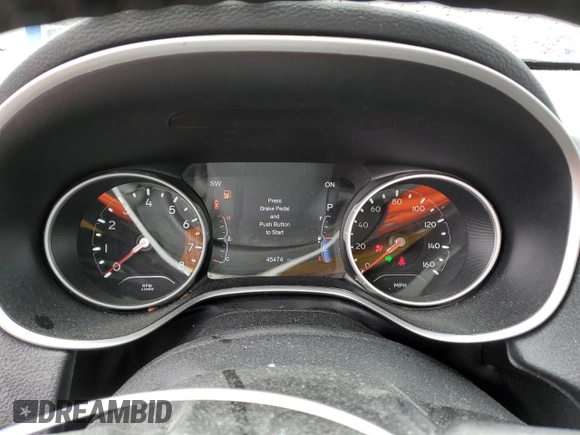 2021 Jeep Compass Limited with VIN 3C4NJDCB6MT515780, listed as a Copart auction lot 49820575 with 45,474 mi miles and Salvage Title. Bid and sale history available at carsss.com. Image 9.