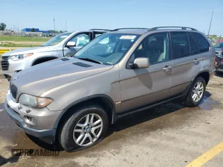 2006 BMW X5 3.0i with VIN 5UXFA13506LY44968, listed as a Copart auction lot 62812554 with 116,970 mi miles and Clean Title. Bid and sale history available at carsss.com. Image 1.