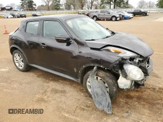 2015 Nissan Juke S with VIN JN8AF5MR7FT510592, listed as a Copart auction lot 48353095 with 0 mi miles and Salvage Title. Bid and sale history available at carsss.com. Image 4.