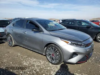 2024 Kia Forte GT with VIN 3KPF44AC9RE710338, listed as a Copart auction lot 46486985 with 20,486 mi miles and Salvage Title. Bid and sale history available at carsss.com. Image 4.