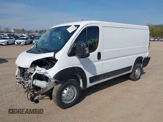 2023 Ram ProMaster Cargo with VIN 3C6LRVAG4PE595603, listed as a IAAI auction lot 42090733 with 29,967 mi miles and . Bid and sale history available at DreamBid. Image 18.