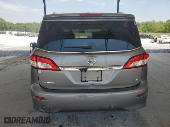 2013 Nissan Quest LE z VIN JN8AE2KP2D9066289, wystawiony jako Copart lot #53097475 z przebiegiem 122 150 mil mil oraz Szkoda całkowita • Salvage title. Historia ofert i sprzedaży dostępna na DreamBid. Obrazek 6.