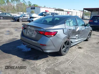2021 Nissan Sentra SR with VIN 3N1AB8DV6NY204322, listed as a IAAI auction lot 41786812 with 37,766 mi miles. Bid and sale history available at carsss.com. Image 4.