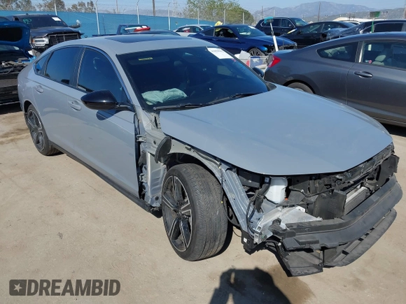 2023 Honda Accord Sport z VIN 1HGCY2F58PA055578, wystawiony jako IAAI lot #41859902 z przebiegiem 33 207 mil mil oraz . Historia ofert i sprzedaży dostępna na DreamBid. Obrazek 1.