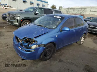 2006 Chevrolet Aveo LS with VIN KL1TD56666B649347, listed as a Copart auction lot 44955955 with Not provided miles and Salvage title. Bid and sale history available at DreamBid. Image 1.