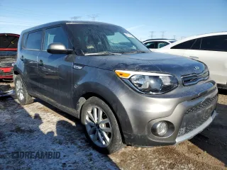 2018 Kia Soul + with VIN KNDJP3A52J7574653, listed as a Copart auction lot 46314535 with 52,343 mi miles and Salvage Title. Bid and sale history available at carsss.com. Image 4.