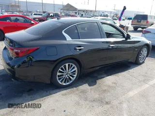 2018 Infiniti Q50 Luxe with VIN JN1EV7AP9JM358741, listed as a IAAI auction lot 42644098 with 101,553 mi miles and . Bid and sale history available at DreamBid. Image 4.
