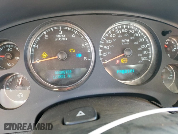 2008 GMC Yukon SLE w/3SA with VIN 1GKFC13C38R103910, listed as a Copart auction lot 78508014 with 123,851 mi miles and Salvage Title. Bid and sale history available at carsss.com. Image 9.