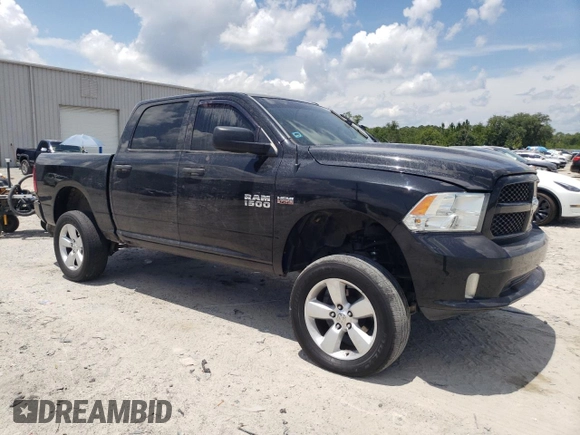 2017 Ram 1500 Express with VIN 3C6RR7KT2HG710237, listed as a Copart auction lot 61176305 with 89,966 mi miles and Salvage title. Bid and sale history available at DreamBid. Image 4.