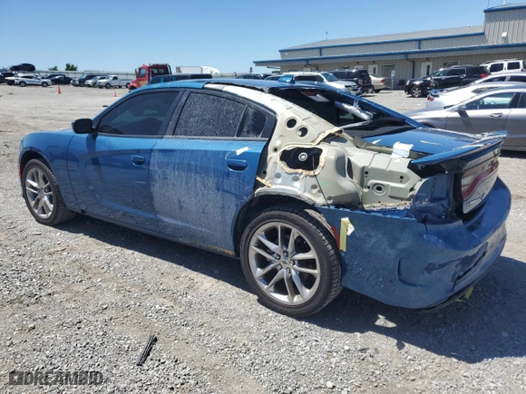 2022 Dodge Charger GT with VIN 2C3CDXMG0NH198636, listed as a Copart auction lot 58620524 with 23,157 mi miles and Salvage Title. Bid and sale history available at carsss.com. Image 2.