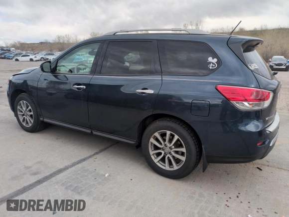 2015 Nissan Pathfinder SV with VIN 5N1AR2MM8FC713945, listed as a Copart auction lot 53490855 with 99,809 mi miles and Salvage Title. Bid and sale history available at carsss.com. Image 2.