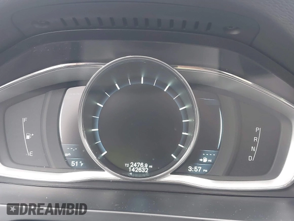 2015 Volvo S60 T5 Platinum with VIN YV1612TDXF1317203, listed as a IAAI auction lot 41715131 with 142,632 mi miles. Bid and sale history available at carsss.com. Image 7.