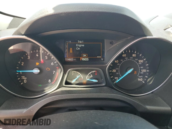 2017 Ford Escape Titanium with VIN 1FMCU0J95HUF02694, listed as a Copart auction lot 49861745 with 114,602 mi miles and Salvage Title. Bid and sale history available at DreamBid. Image 9.