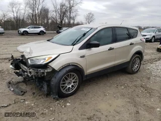 2017 Ford Escape S with VIN 1FMCU0F72HUA15153, listed as a Copart auction lot 48150695 with 64,294 mi miles and Salvage Title. Bid and sale history available at carsss.com. Image 1.