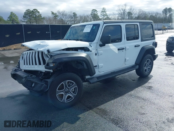 2023 Jeep Wrangler Sport S with VIN 1C4HJXDN9PW540842, listed as a IAAI auction lot 41712336 with 36,017 mi miles and . Bid and sale history available at DreamBid. Image 17.