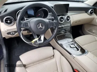 2018 Mercedes-Benz C 300 with VIN 55SWF4JB2JU279520, listed as a Copart auction lot 48434885 with 63,357 mi miles and Salvage title. Bid and sale history available at DreamBid. Image 8.