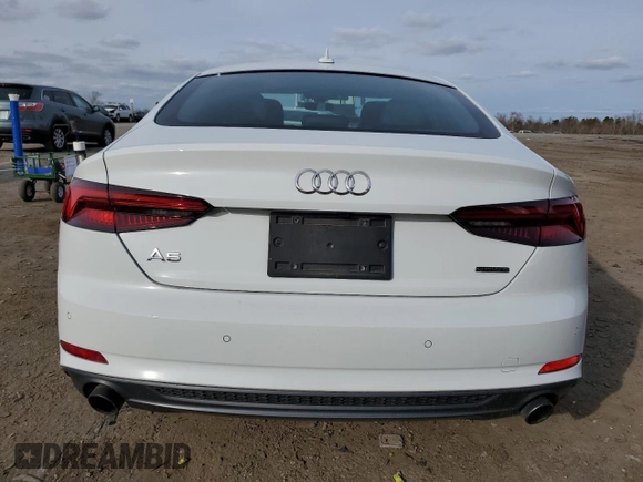 2019 Audi A5 Sportback Premium Plus with VIN WAUENCF58KA023337, listed as a Copart auction lot 45813494 with 42,650 mi miles. Bid and sale history available at carsss.com. Image 6.