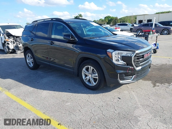 2022 GMC Terrain SLE with VIN 3GKALMEV9NL123172, listed as a IAAI auction lot 41674922 with 25,671 mi miles. Bid and sale history available at carsss.com. Image 1.