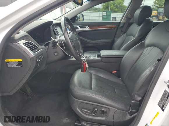 2017 Genesis G80 3.8L with VIN KMHGN4JE8HU176487, listed as a Copart auction lot 58164225 with 47,052 mi miles and Salvage title. Bid and sale history available at DreamBid. Image 7.