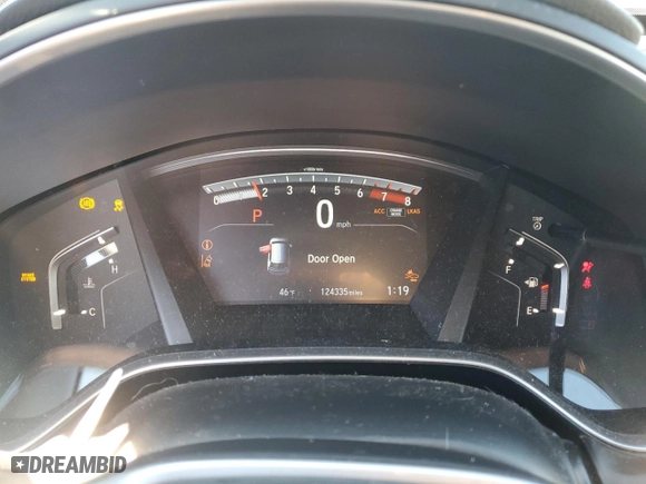 2019 Honda CR-V EX with VIN 7FARW2H52KE006215, listed as a Copart auction lot 87748865 with 124,335 mi miles and Salvage Title. Bid and sale history available at carsss.com. Image 9.