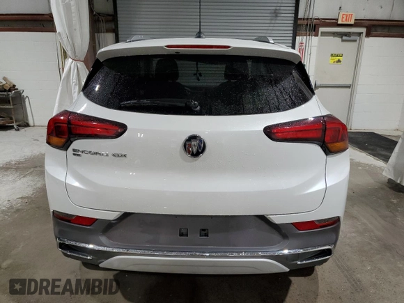 2022 Buick Encore GX Essence with VIN KL4MMGSL2NB119549, listed as a Copart auction lot 64615915 with 19,025 mi miles and Salvage title. Bid and sale history available at DreamBid. Image 6.