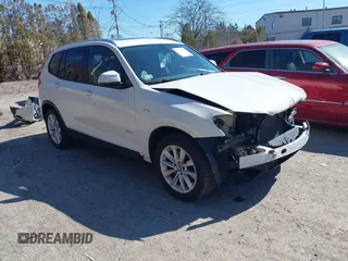 2016 BMW X3 xDrive28i with VIN 5UXWX9C52G0D79354, listed as a IAAI auction lot 41720281 with 110,992 mi miles. Bid and sale history available at carsss.com. Image 1.