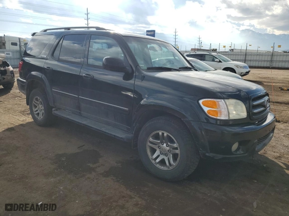 2004 Toyota Sequoia Limited with VIN 5TDBT48A04S208483, listed as a Copart auction lot 45672095 with 262,847 mi miles and Salvage Title. Bid and sale history available at carsss.com. Image 4.