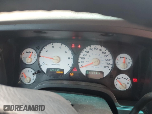 2002 Dodge 1500 with VIN 1D7HU18N22J206596, listed as a Copart auction lot 54661005 with 226,410 mi miles and Salvage title. Bid and sale history available at DreamBid. Image 9.