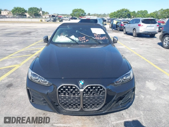 2023 BMW 4 Series M440i with VIN WBA53AT08PCL58435, listed as a IAAI auction lot 41745514 with 23,161 mi miles and . Bid and sale history available at DreamBid. Image 12.