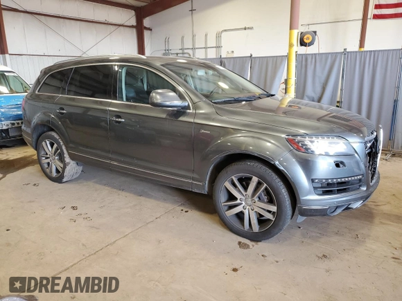 2015 Audi Q7 Premium Plus with VIN WA1LGAFE8FD022938, listed as a Copart auction lot 50371555 with 144,602 mi miles and Salvage Title. Bid and sale history available at DreamBid. Image 4.