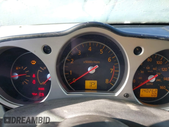 2006 Nissan 350Z Touring with VIN JN1AZ36A96M455980, listed as a IAAI auction lot 41620876 with 140,262 mi miles. Bid and sale history available at carsss.com. Image 7.