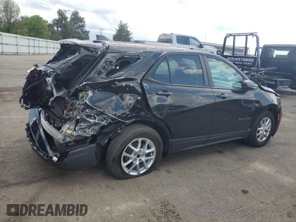 2024 Chevrolet Equinox LS with VIN 3GNAXHEGXRL366401, listed as a Copart auction lot 54582885 with 3,779 mi miles and Clean Title. Bid and sale history available at DreamBid. Image 3.