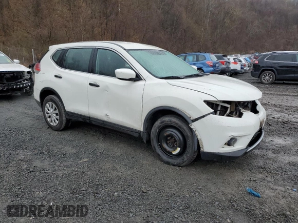 2016 Nissan Rogue SV with VIN JN8AT2MV6GW151014, listed as a Copart auction lot 51981555 with 75,968 mi miles and Salvage Title. Bid and sale history available at DreamBid. Image 4.