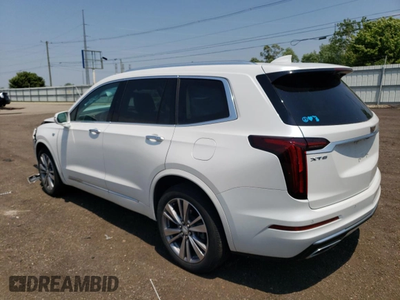 2020 Cadillac XT6 FWD Premium Luxury with VIN 1GYKPCRS4LZ132344, listed as a Copart auction lot 60595535 with 19,184 mi miles and Salvage title. Bid and sale history available at DreamBid. Image 2.