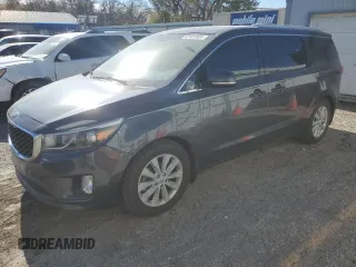 2016 Kia Sedona EX with VIN KNDMC5C17G6116524, listed as a Copart auction lot 82407804 with 163,309 mi miles and Salvage Title. Bid and sale history available at carsss.com. Image 1.