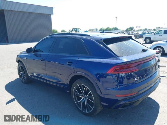 2019 Audi Q8 Prestige z VIN WA1FVBF13KD033878, wystawiony jako IAAI lot #41461807 z przebiegiem 53 697 mil mil oraz . Historia ofert i sprzedaży dostępna na DreamBid. Obrazek 3.
