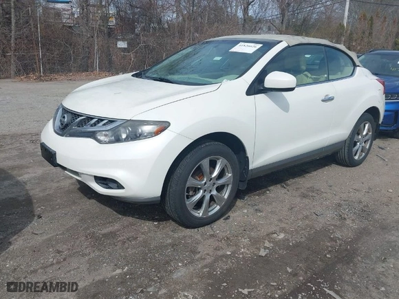 2014 Nissan Murano CrossCabriolet with VIN JN8AZ1FY2EW301925, listed as a IAAI auction lot 41826626 with 80,809 mi miles. Bid and sale history available at carsss.com. Image 2.