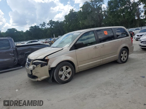 2013 Dodge Grand Caravan SE with VIN 2C4RDGBG3DR693415, listed as a Copart auction lot 54848235 with 114,063 mi miles and Salvage Title. Bid and sale history available at DreamBid. Image 1.