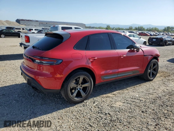 2023 Porsche Macan with VIN WP1AA2A53PLB21801, listed as a Copart auction lot 55180045 with 14,342 mi miles and Salvage title. Bid and sale history available at DreamBid. Image 3.