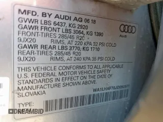 2018 Audi Q7 Premium Plus with VIN WA1LHAF70JD050501, listed as a Copart auction lot 66149525 with 142,857 mi miles and Clean title. Bid and sale history available at DreamBid. Image 13.