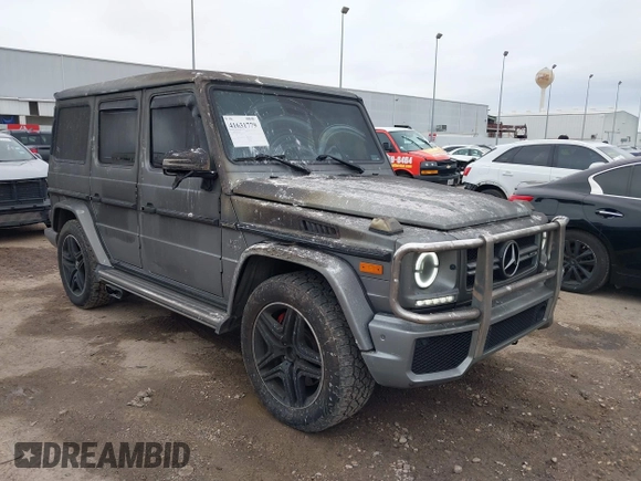 2017 Mercedes-Benz G-Class AMG G 63 with VIN WDCYC7DF9HX277129, listed as a IAAI auction lot 41631779 with 93,810 mi miles. Bid and sale history available at carsss.com. Image 1.