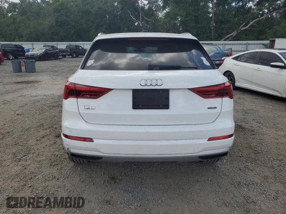 2020 Audi Q3 Premium with VIN WA1AECF32L1030604, listed as a Copart auction lot 57943755 with 61,261 mi miles and Non repairable. Bid and sale history available at DreamBid. Image 6.