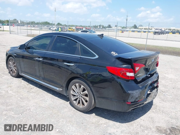 2017 Hyundai Sonata Sport with VIN 5NPE34AF6HH458809, listed as a IAAI auction lot 41977694 with 100,826 mi miles and . Bid and sale history available at DreamBid. Image 3.