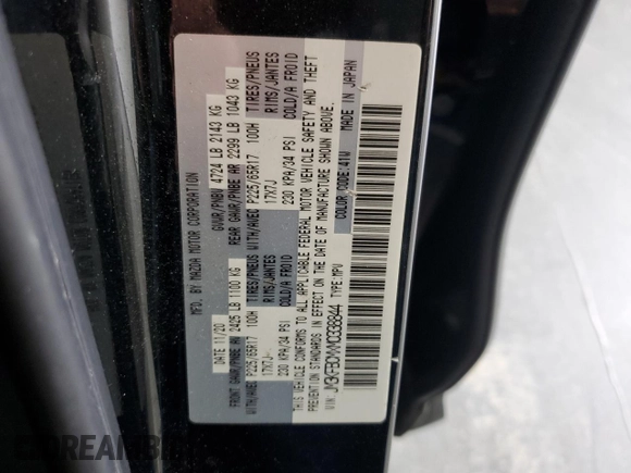 2021 Mazda CX-5 Touring with VIN JM3KFBCMXM0338844, listed as a Copart auction lot 53201615 with 137,498 mi miles and Clean Title. Bid and sale history available at carsss.com. Image 14.