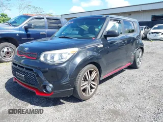 2015 Kia Soul + with VIN KNDJP3A56F7160721, listed as a IAAI auction lot 41746456 with 92,171 mi miles. Bid and sale history available at carsss.com. Image 21.